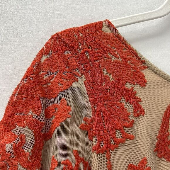 For Love and Lemons San Marcos Mini Backless Dress Red Short Sleeve Size S - Picture 8 of 16